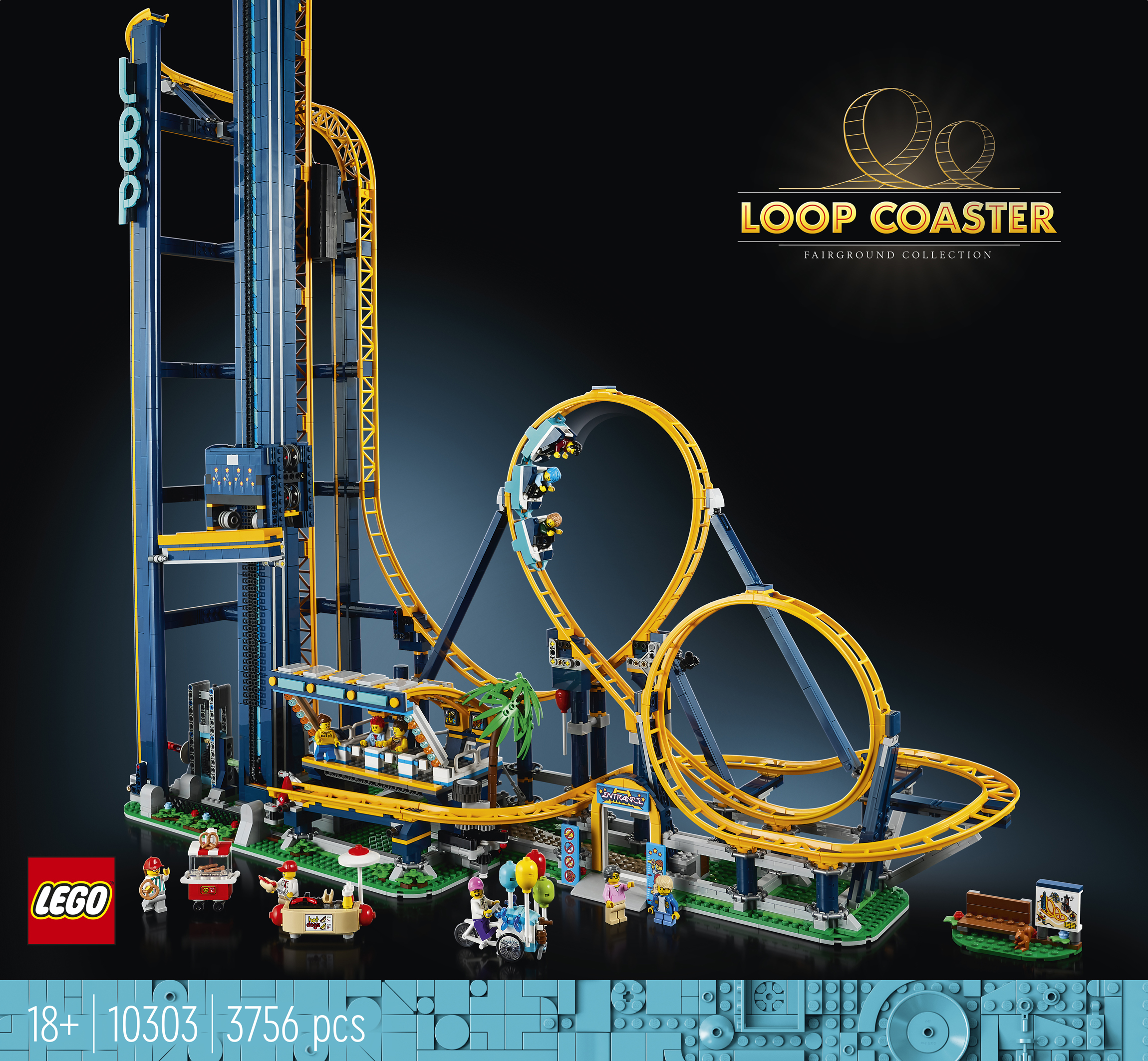 Lego roller coaster online dimensions